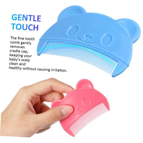 JOINPAYA 2-Piece Baby Comb, Cute Hair Comb, Baby Shampoo Brush, Toddler Comb, Baby Hair Brush, Fine Hair Comb, Toddler Hair Comb, Newborn Hair Brush,