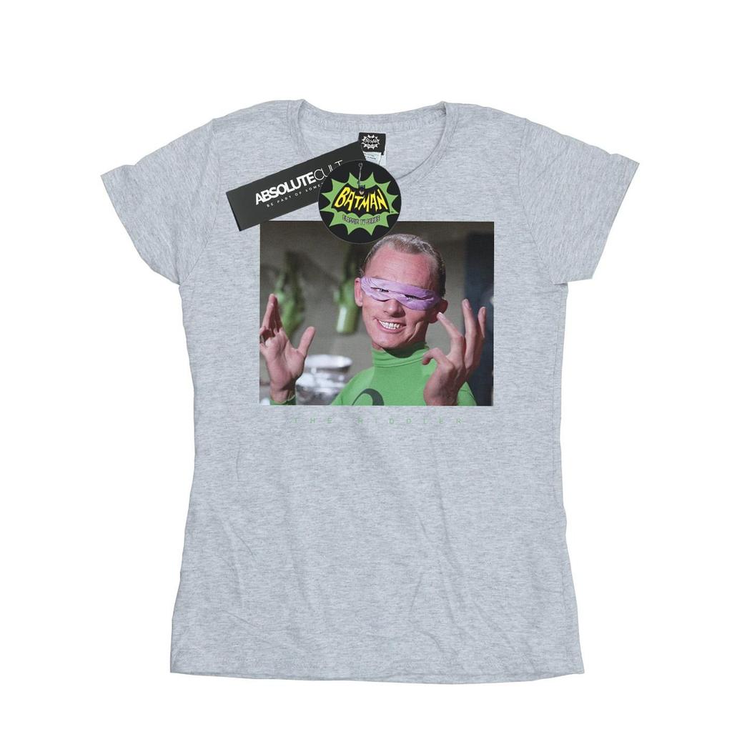 DC Comics Womens/Ladies Batman TV Series The Riddler Photgraph Cotton T-Shirt