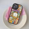 Cute Anime G-Garfields Cat Phone Case For Iphone 16 15 14 13 12 11 Pro Max Plus Leather Soft Back Cover