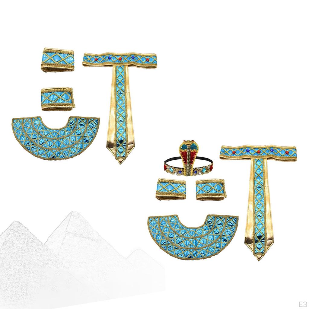 Egyptian Costume Accessories Set for Women - Elegant Wristband And Belt