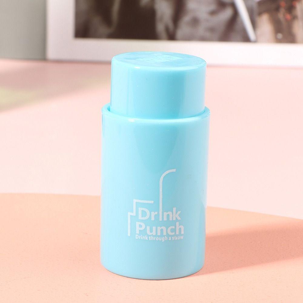 

Cylindrical Drink Punch Sharp Bottle Cap Hole Maker Bottle Cover Hole Punch Straw синій