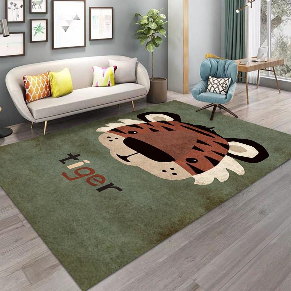 

Милый мультяшный детский ковер, прикроватный ковер для спальни, ковер для кресла с растением-пауком на балконе, аниме-ковер 40x60cm