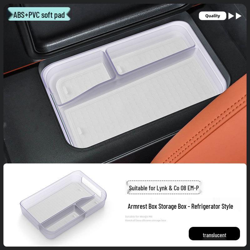 

Fits 26 Models: Lynk & Co 08 Refrigerator Armrest & Center Console Storage Box Accessories.