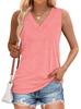 Tank Tops for Women Summer V Neck T Shirts Trendy Sleeveless Basic Tees Fashion Clothing