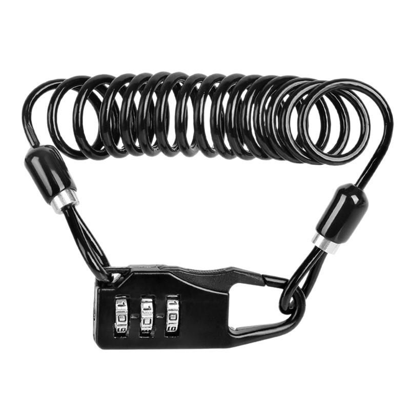 Multi-functional Mountain Bike & Motorcycle Steel Wire Helmet Lock - Portable Anti-theft Security