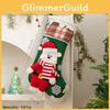 Christmas Festive Stocking Decorations With Patterned Fabric For Holiday Gift Gifting