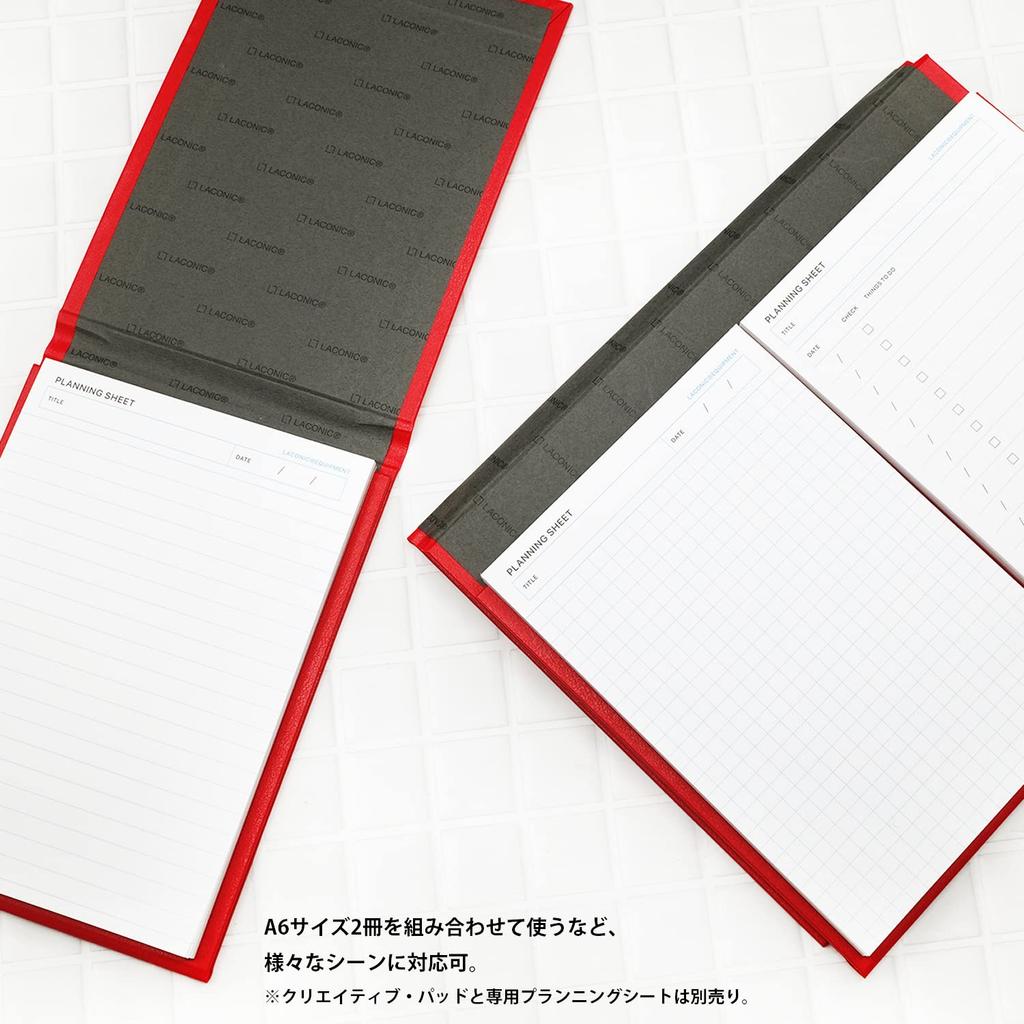 Laconic A6 Creative Pad Black Binder, LEQ13-BK