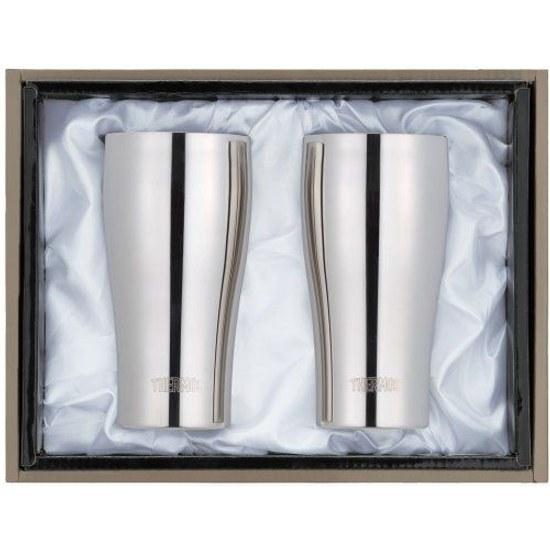 THERMOS Vacuum Insulated Tumbler Set 400ml Stainless Mirror JCY-400GP1 SM
