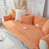 Plush Sofa Cushion Winter Non-slip Seat Cushion Thickened Warm Sofa Cover Simple Modern Winter Sofa Towel