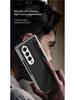 Samsung Z Fold 4 Pen Slot Leather Phone Case with Electroplated Finish and Camera Protection