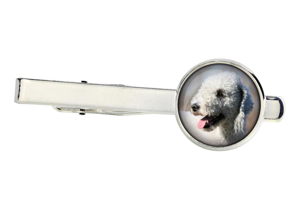 Bedlington Terrier, Rothbury Terrier, Rodbery Terrier - Tie Clip In a Box, Stylish Tie, Personalized Jewelry from the Art-Dog Brand