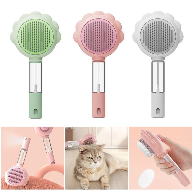 Pet Hair Grooming Fogging Comb Cats Remove Long Short Hair Cats Massaging Comb for Gentle Grooming