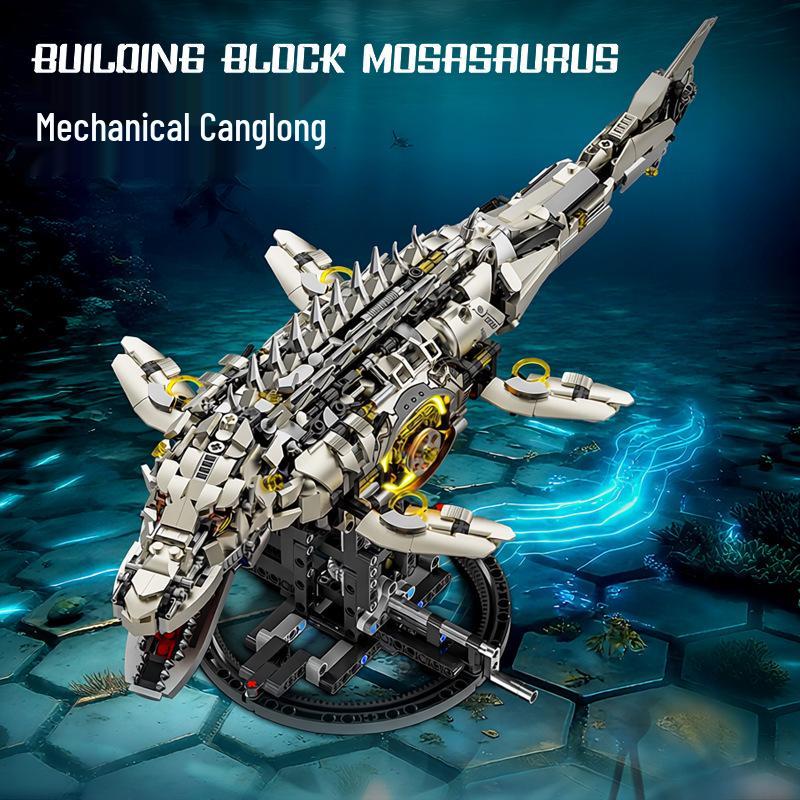 Tyrannosaurus Rex Mechanical Model Building Blocks - Educational Toy for Kids