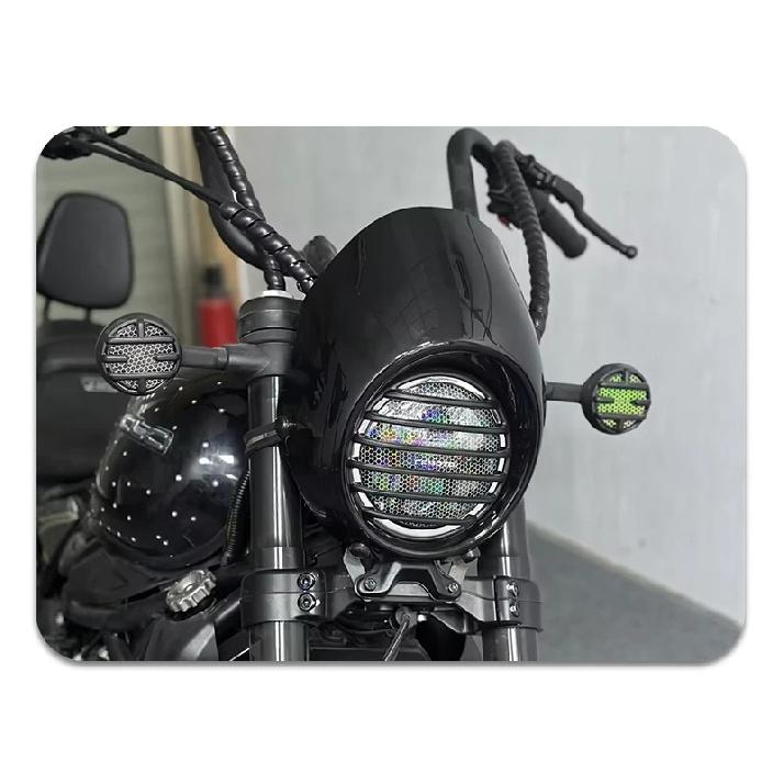 For CFMOTO 450CLC 450CL-C CLC450 450clc Clc450 Headlights Pig Head Cover Retro Front Windshield Large Lampshade Guide Cover