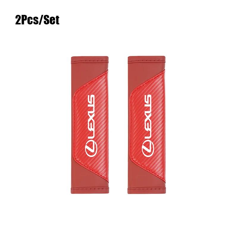 

2Pcs Car Seat Belt Covers Shoulder Protection Pad Accessories For Lexus F SPORT ES RX NX LS UX LM LX GX LC RZ IS CT GS RC HS SC