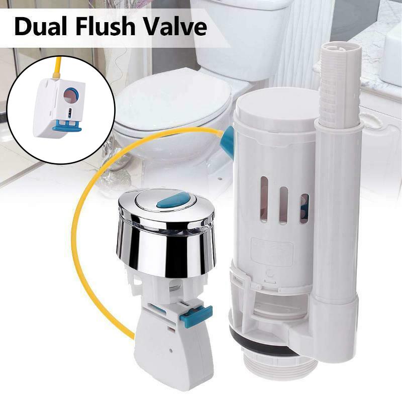 Wassertank Dual-Flush Füll- und Entleerungsventile Spül-Druckknopf Wassertankteil für Universalsitze Toilettenspülventile