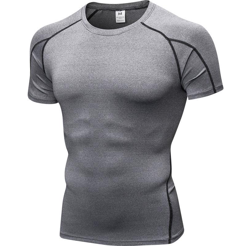 Men's Quick-Dry Compression Fitness T-Shirt - Short Sleeve