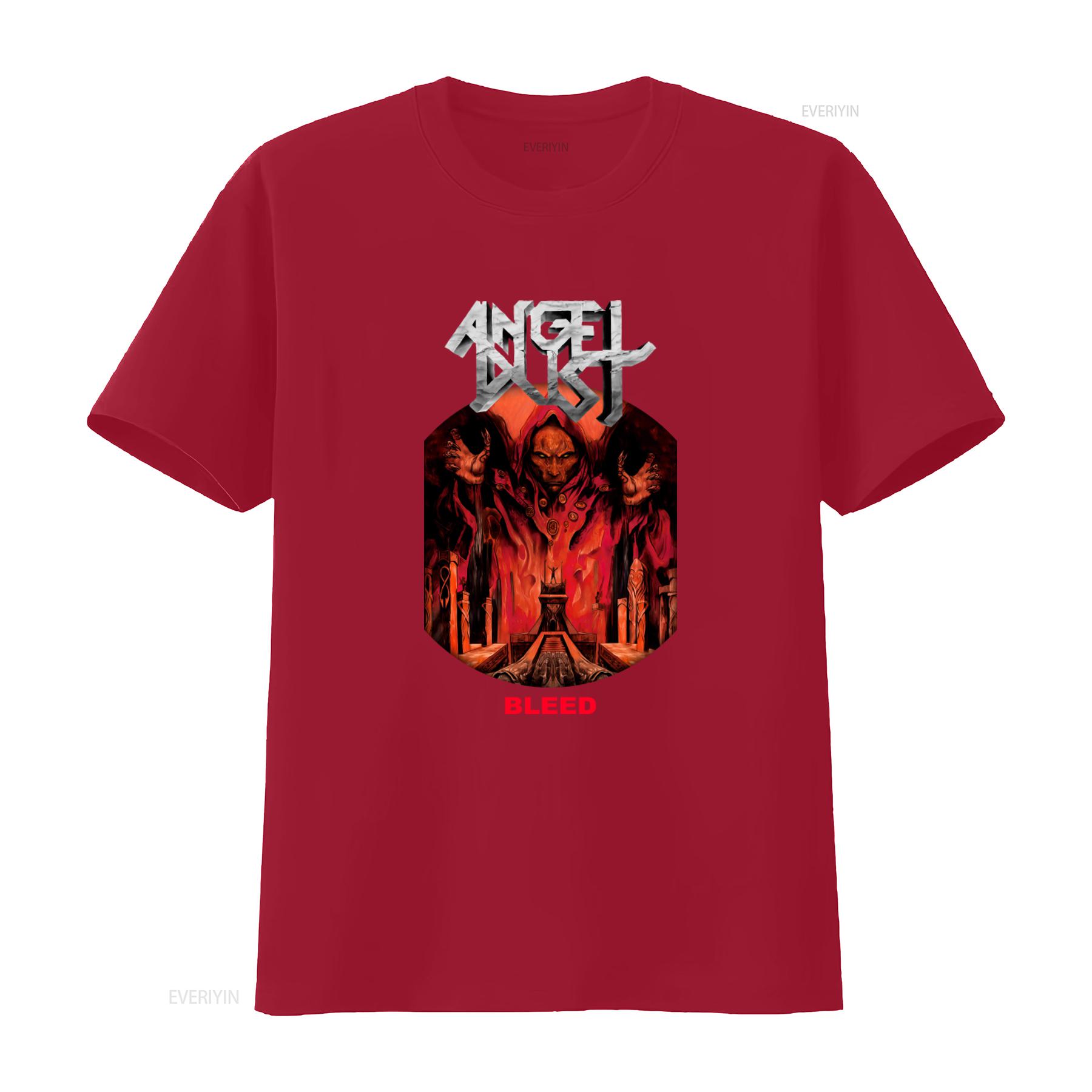 

Angel Dust 1999 Bleed T Shirt Black Cotton Mens Sizes S to 2345XL BE582 vintage Washed Top For Everyday Wear Comfortable S
