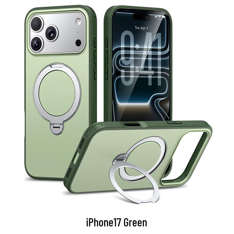 CAXITON Чехол-накладка для iPhone 17 с магнитным кольцом и покрытием Soft-Touch