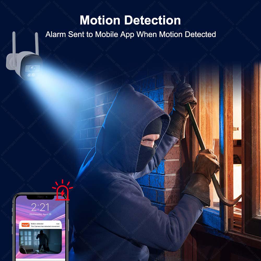 Tuya Bullet Camera Outdoor 4MP 5G WiFi IP Camera 120° Wide Angle Smart Home Security Protection CCTV Surveillance Cameras Alexa