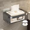 JiaDu Punch-Free Wall-Mounted Bathroom Tissue Box with Storage
