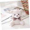 STOBOK Plush Bear Keychains, 12 Mini Bears, Animal Backpack Charms