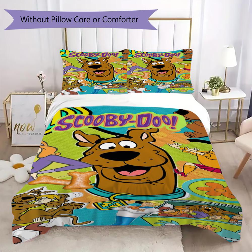 Halloween fantasy comedy adventure cartoon movie Scooby-Doo provides comfortable bedding covers and pillowcases for home use (without core) K12