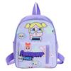 Puff Power Girls Large Capacity Backpack Kids Cartoon Schoolbag Waterproof