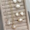 European and American French Retro Baroque Imitation Pearl Necklace Earrings Set Temperament Light Luxury High-end Earrings Women