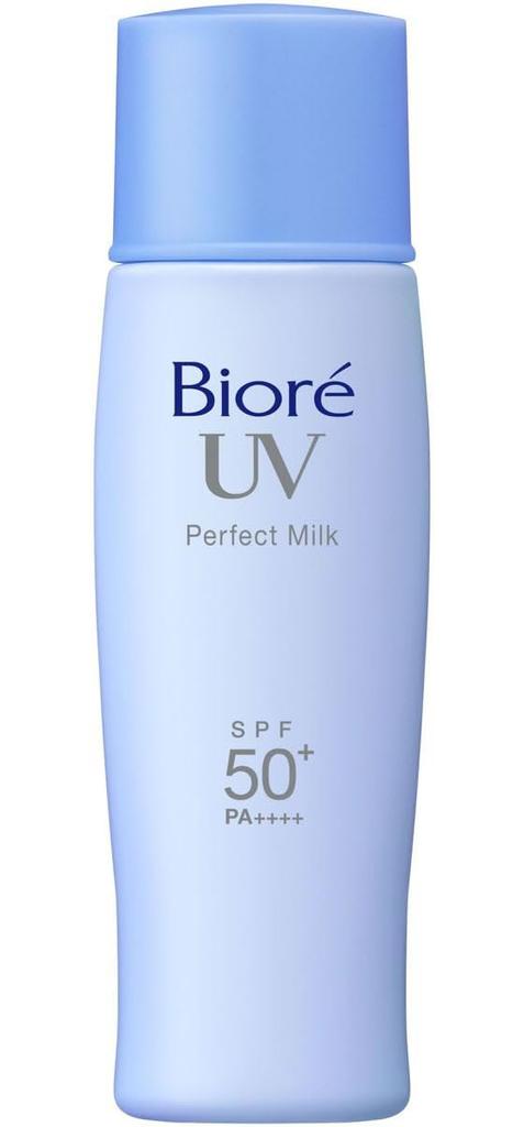 Kao Biore UV Smooth Perfect Milk 40ml Set of 3 Gentle White Lily of the Valley Scent Sunscreen Emulsion Waterproof For Face and Body SPF50+ PA++++