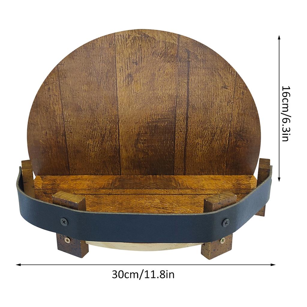 Wooden Wall Mount Wine Bottle Holder Whiskey Bottle Rack Vintage Wall Shelves Wood Display Stand Shelf Home Bar Accessories