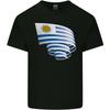 Curled Uruguay Flag Uruguayan Day Football Unisexs Light Cotton Tshirt