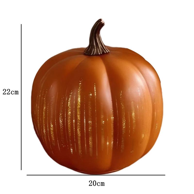 Starry Night Pumpkin with Light for Fall Halloween Thanksgiving Decorations Battery Operated Pumpkin Decoration Ornament