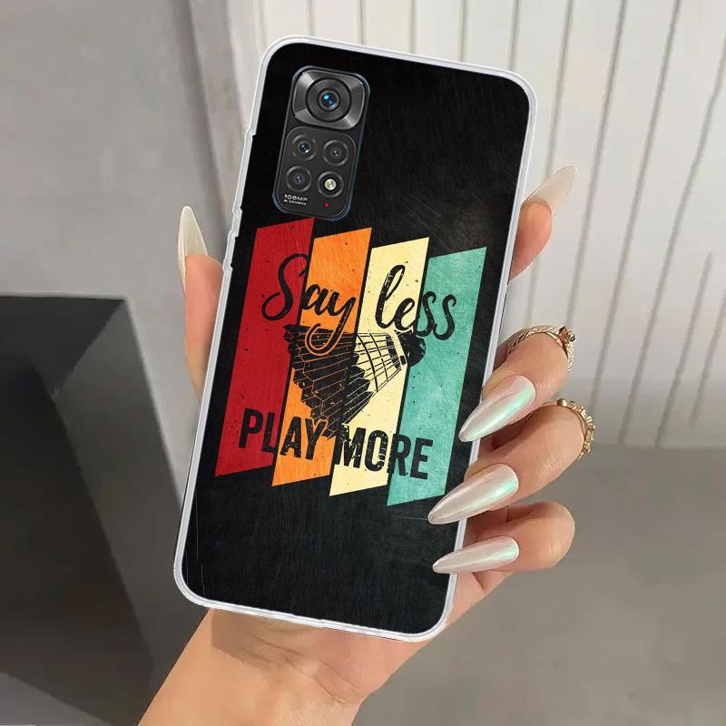 Badminton Sport Phone Case for Xiaomi Redmi Note 15 14 14S 13 12S 12 Pro 11S 11 Plus 11T 11E 10S Soft Funda Print Shell Redmi No