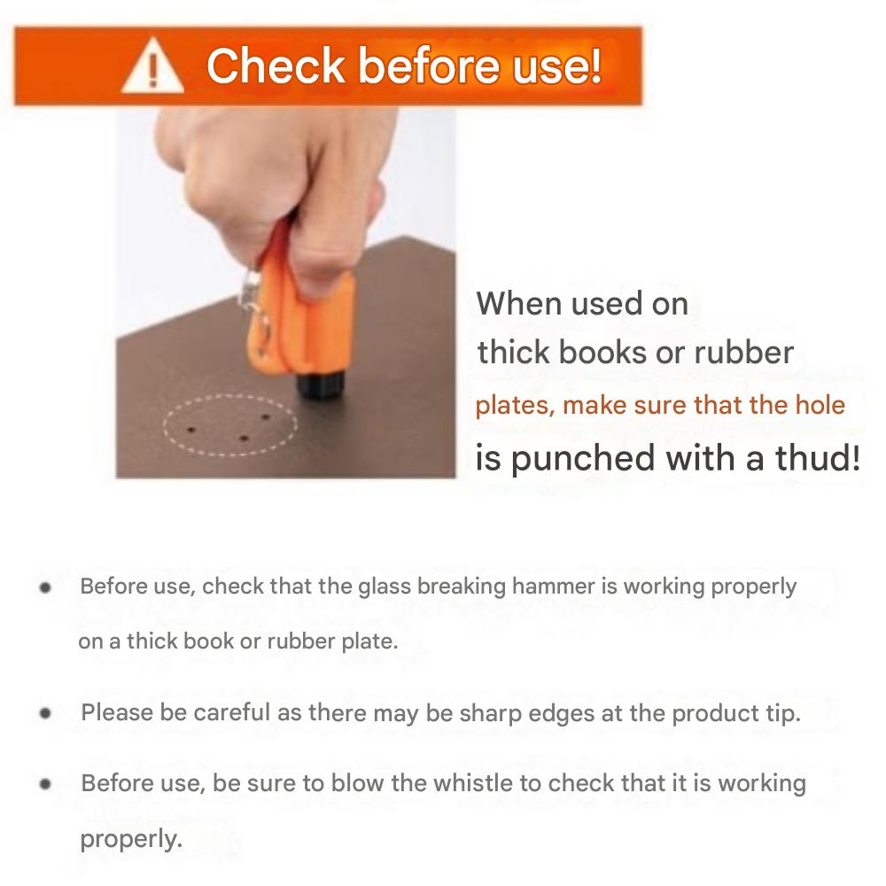 Ferramenta de Escape/Evacuação Multiuso de Veículo/Carro 3-em-1