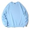 Herren Einfarbig Rundhals Baumwoll-Sweatshirt Jugend Lockerer Pullover Langarm-Oberteil