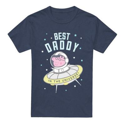 Peppa Pig Unisex Erwachsenen Best Daddy Pig In The Universe T-Shirt