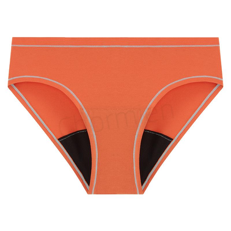 European and American teenagers cute multi-color sustainable washed menstrual underwear solid color menstrual leak-proof aunt pants women
