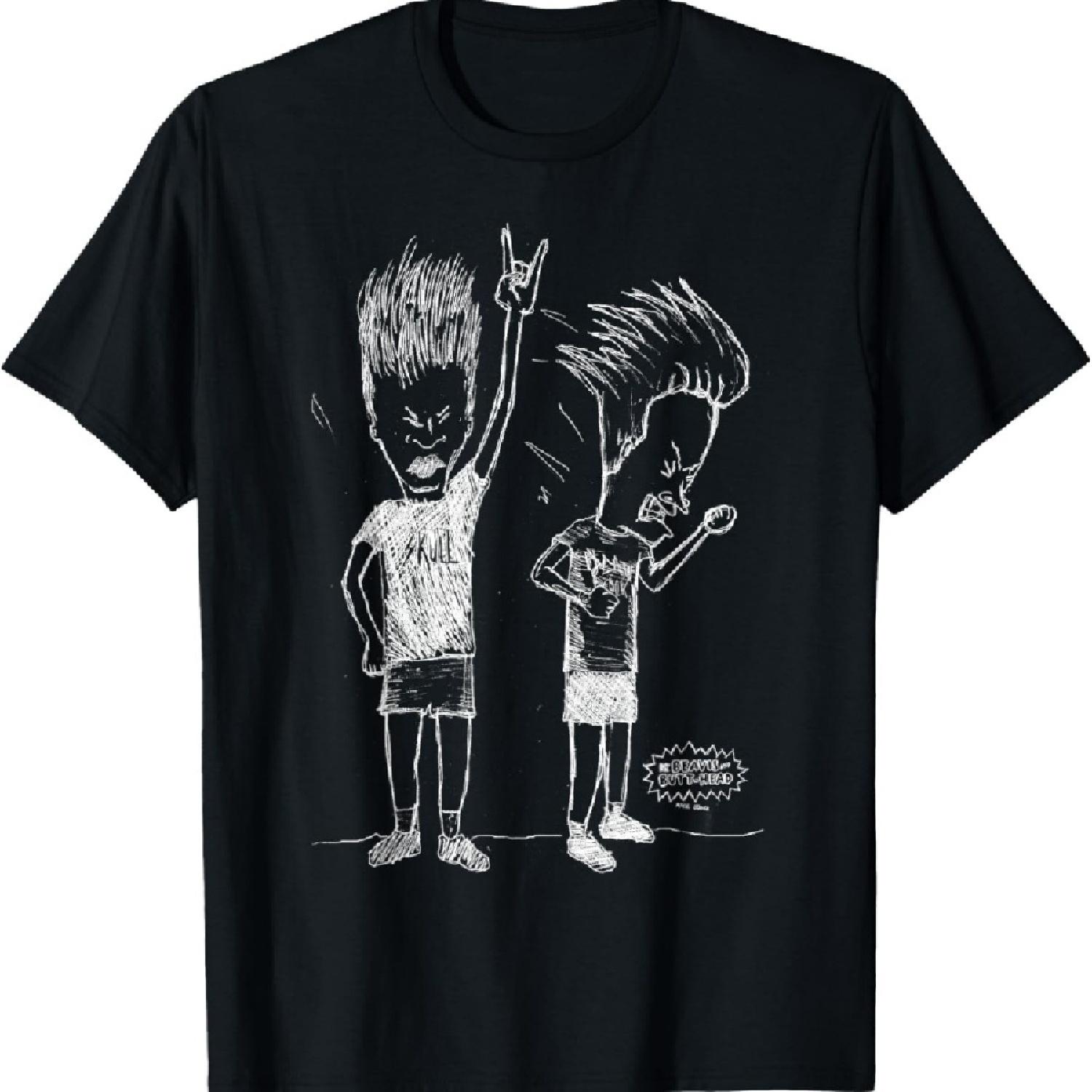 

Beavis and Butt-Head Head Bang Sketch T-Shirt_1 S