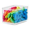 6 Pack Small Clear Storage Bins Stackable Organizers Cabinets Office Pantry Bathroom Home Organization