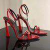 2025 New Womens High Heel Sandals Summer  High Heels Dress Shoes Strap Luxury Slingbacks Female Sexy Wedding Sandal