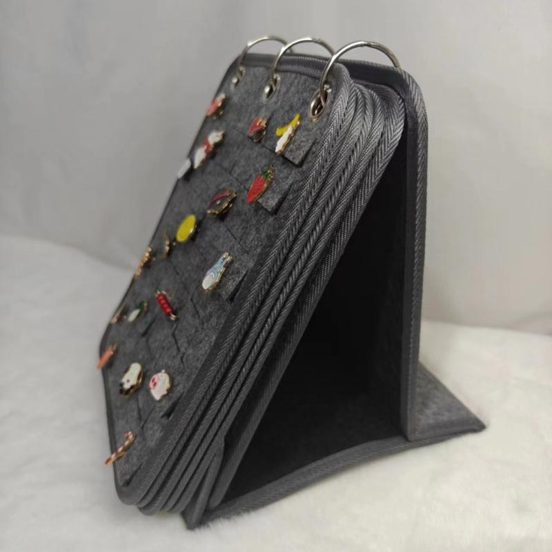 Fashionable Felt Jewelry Organizers Books Portable Travel Earring Necklace Rings Storage Case Jewelry Accessory