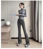 Women's 2024 Quick-Dry Yoga Suit: Slimming Jacket & Micro Flare Pants