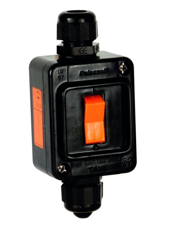 Zweiweg-Verbinder Ex-Zone 2,22, 1-polig, Aufputz, 16A 50/60Hz Ip66 M20 Atex Ex Nr. Iic T6 Gc, Ex Tc Iiic T70C DC P202276Ex