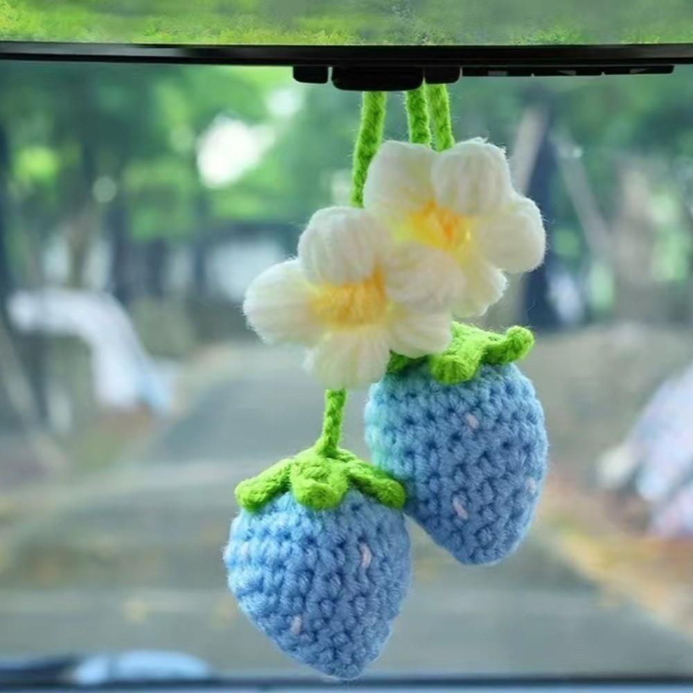 Handmade Crochet Curtain Tie Back Floral Design Crochet Pendant Car Decoration