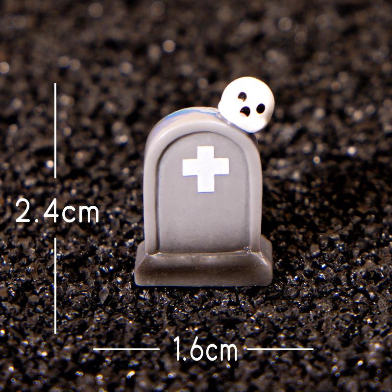 Halloween Micro-landscape Creative Ghost Ornaments, Home, Car, Desktop Resin Craft Decorative Small Ornaments