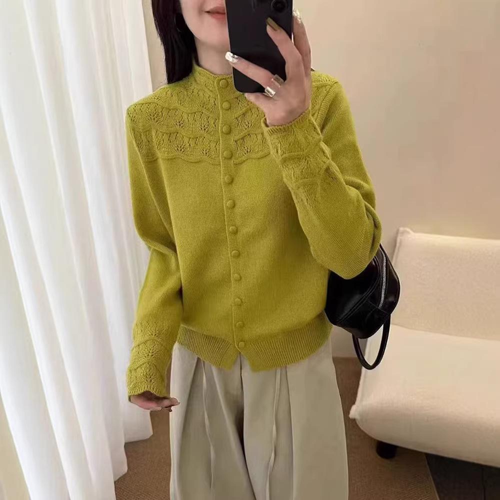 Feen-Stil Offener Halbrollkragen Pullover Damen Herbst/Winter Weicher Stil Strickmantel mit Lockerem und Dünnem Design, Geeignet zum Lagenlook.