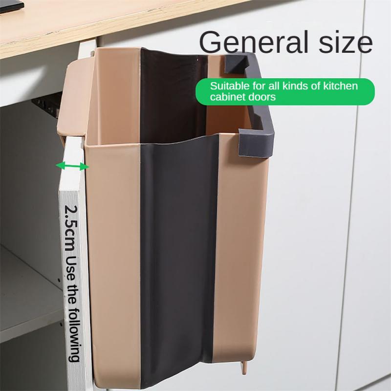 Lixeira Economiza Espaço Durável Prática Altamente Recomendado Eficiente Popular Porta de Armário Lixeira Pendurada Lixeira Dobrável