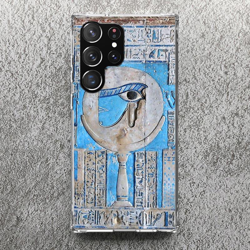 Egypt Nefertiti Anubis Ankh Pharaoh Phone Case For Samsung Galaxy S25 S24 S23 Ultra S22 Plus S21 S20 FE S10 + S25 Edge Soft Cove