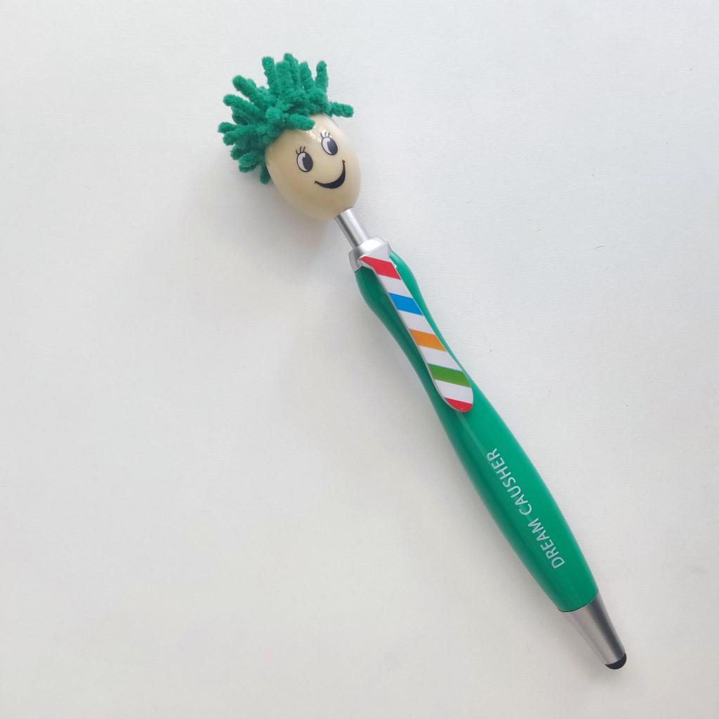 Christmas Cartoon Plush Doll Smiley Face Ballpoint Pen